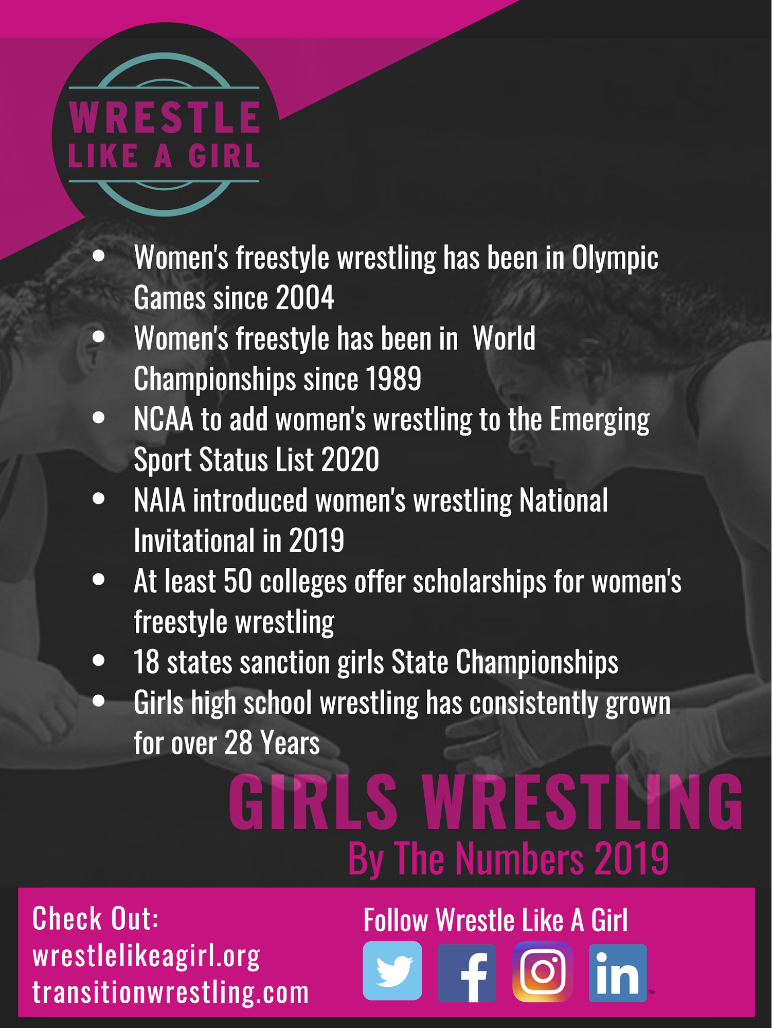 Girls wrestling by the numbers